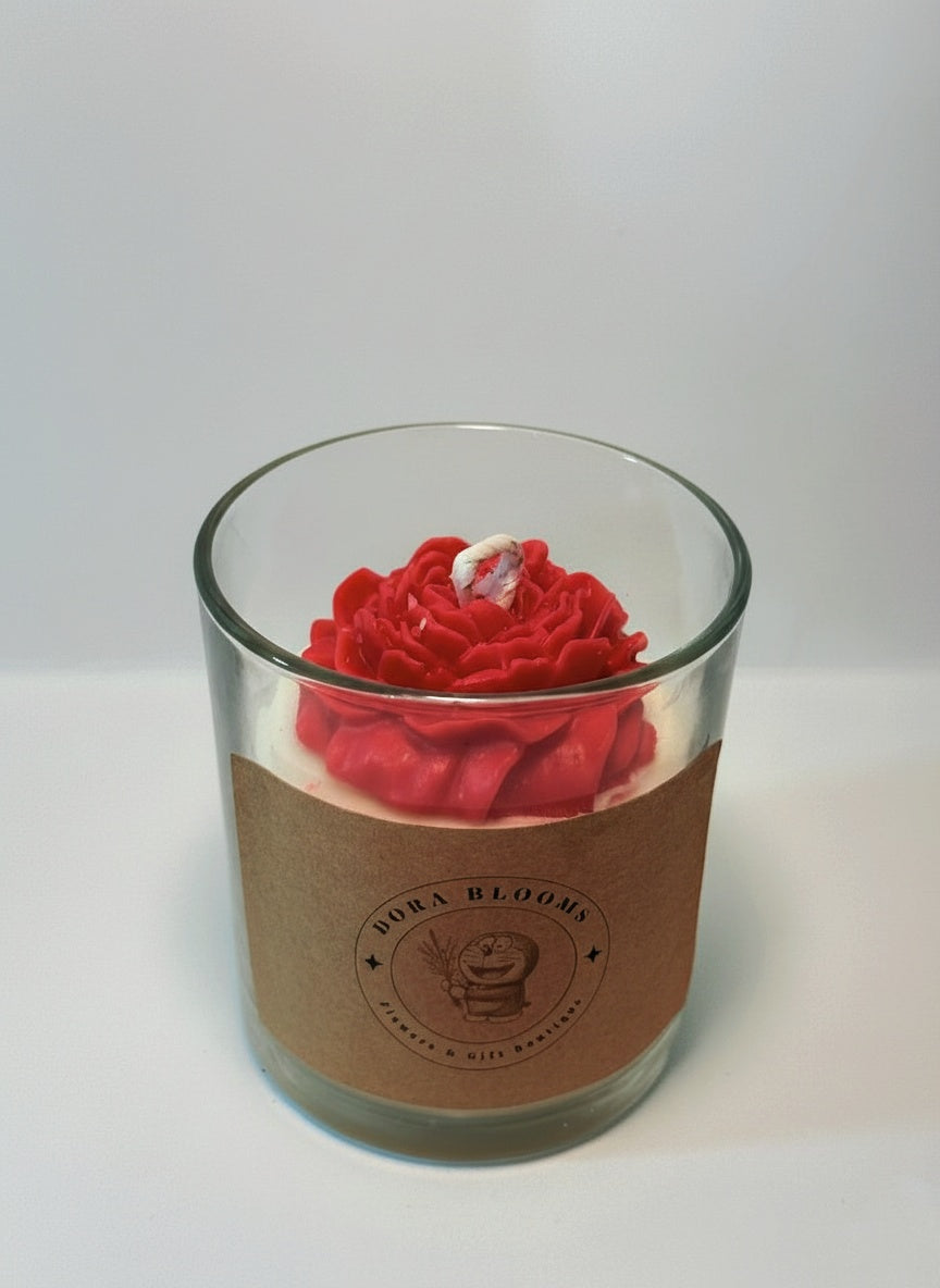 Blooming Rose Jar Candle