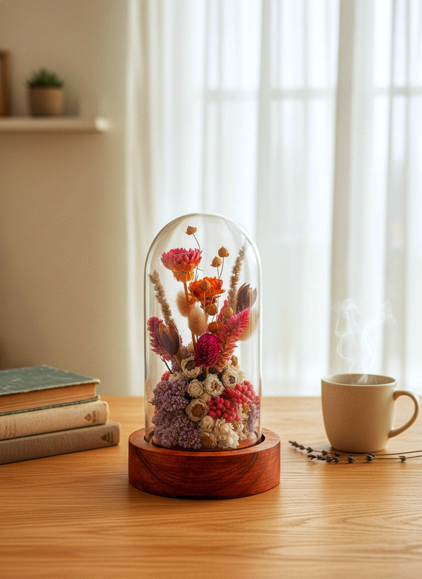 Eternal Dry Flowers Bloom Dome