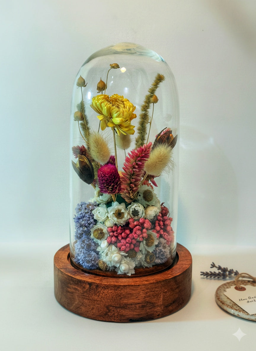 Eternal Dry Flowers Bloom Dome